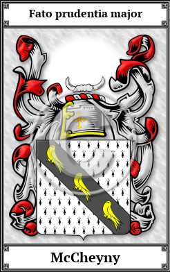 McCheyny Family Crest Download (JPG)  Book Plated - 150 DPI