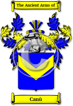 Canù Family Crest Download (jpg) Legacy Series - 150 DPI