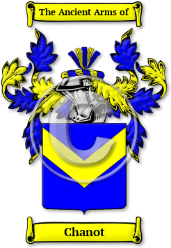Chanot Family Crest Download (jpg) Legacy Series - 150 DPI