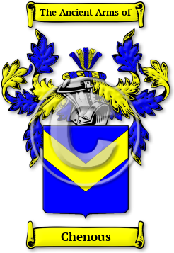 Chenous Family Crest Download (jpg) Legacy Series - 150 DPI