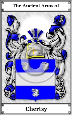 Chertsy Family Crest Download (JPG) Book Plated - 600 DPI