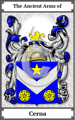 Cerna Family Crest Download (JPG)  Book Plated - 150 DPI