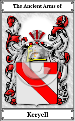 Keryell Family Crest Download (JPG)  Book Plated - 150 DPI