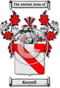 Keryell Family Crest Download (jpg) Legacy Series - 150 DPI
