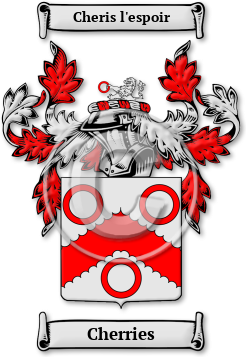 Cherries Family Crest Download (jpg) Legacy Series - 150 DPI