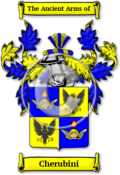 Cherubini Family Crest Download (jpg) Legacy Series - 150 DPI
