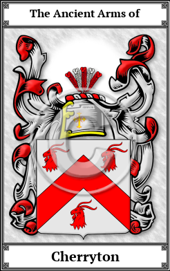 Cherryton Family Crest Download (JPG)  Book Plated - 150 DPI