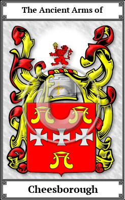 Cheesborough Family Crest Download (JPG)  Book Plated - 150 DPI