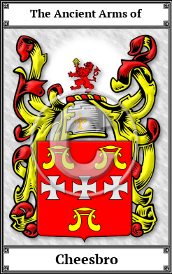 Cheesbro Family Crest Download (JPG)  Book Plated - 150 DPI