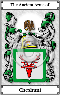 Cheshunt Family Crest Download (JPG) Book Plated - 600 DPI