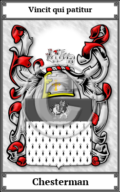 Chesterman Family Crest Download (JPG)  Book Plated - 150 DPI