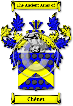 Chênet Family Crest Download (jpg) Legacy Series - 150 DPI