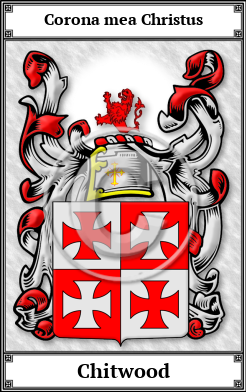 Chitwood Family Crest Download (JPG)  Book Plated - 150 DPI