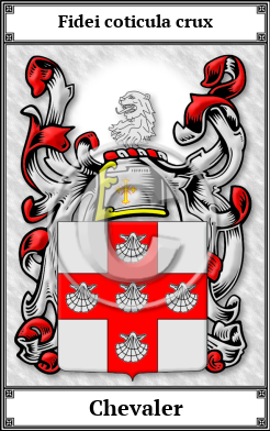 Chevaler Family Crest Download (JPG)  Book Plated - 150 DPI