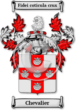 Chevalier Family Crest Download (JPG) Legacy Series - 600 DPI
