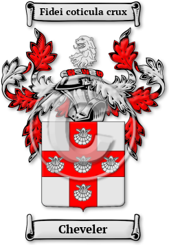 Cheveler Family Crest Download (jpg) Legacy Series - 150 DPI