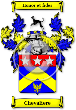 Chevaliere Family Crest Download (jpg) Legacy Series - 150 DPI