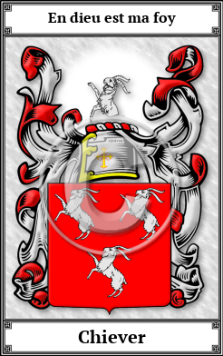 Chiever Family Crest Download (JPG) Book Plated - 600 DPI
