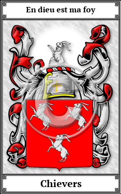Chievers Family Crest Download (JPG)  Book Plated - 150 DPI