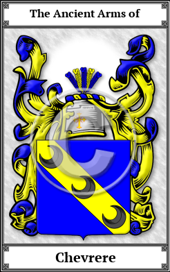 Chevrere Family Crest Download (JPG)  Book Plated - 150 DPI