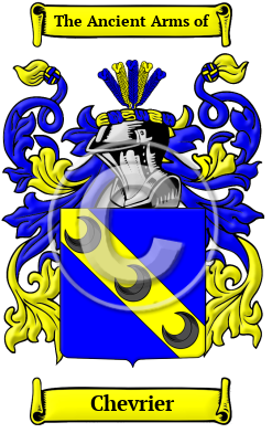 Chevrier Family Crest Download (JPG) Heritage Series - 600 DPI