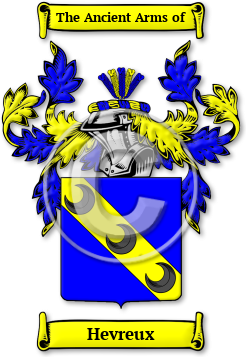 Hevreux Family Crest Download (jpg) Legacy Series - 150 DPI