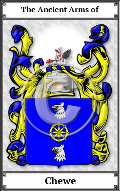 Chewe Family Crest Download (JPG) Book Plated - 600 DPI