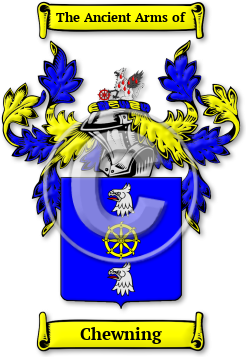 Chewning Family Crest Download (jpg) Legacy Series - 150 DPI