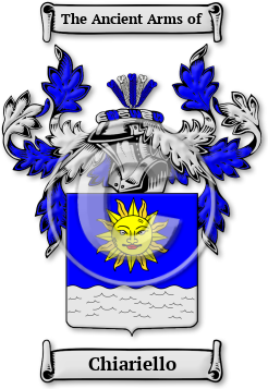 Chiariello Family Crest Download (jpg) Legacy Series - 150 DPI