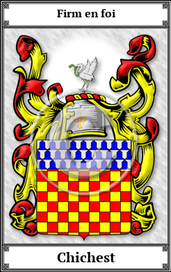 Chichest Family Crest Download (JPG)  Book Plated - 150 DPI