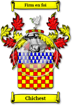 Chichest Family Crest Download (jpg) Legacy Series - 150 DPI