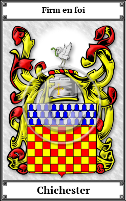Chichester Family Crest Download (JPG)  Book Plated - 150 DPI
