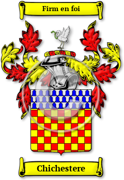 Chichestere Family Crest Download (jpg) Legacy Series - 150 DPI