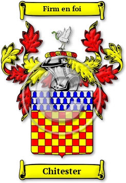 Chitester Family Crest Download (jpg) Legacy Series - 150 DPI