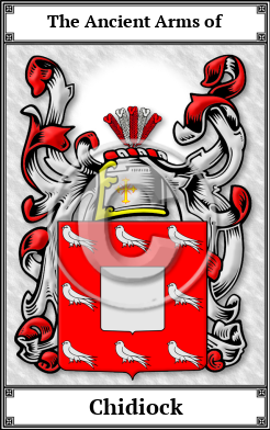 Chidiock Family Crest Download (JPG)  Book Plated - 150 DPI