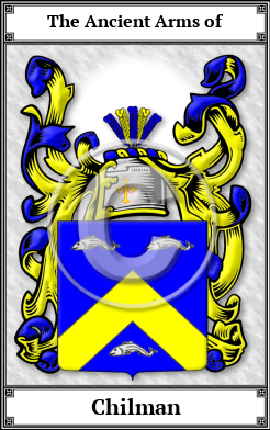 Chilman Family Crest Download (JPG)  Book Plated - 150 DPI