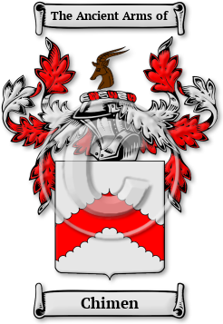 Chimen Family Crest Download (jpg) Legacy Series - 150 DPI