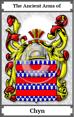Chyn Family Crest Download (JPG) Book Plated - 600 DPI