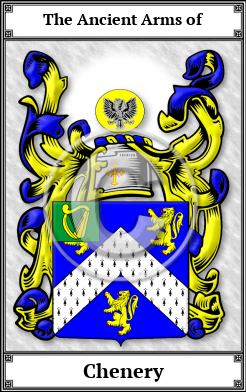 Chenery Family Crest Download (JPG)  Book Plated - 150 DPI