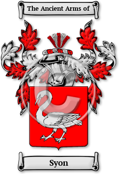 Syon Family Crest Download (JPG) Legacy Series - 600 DPI