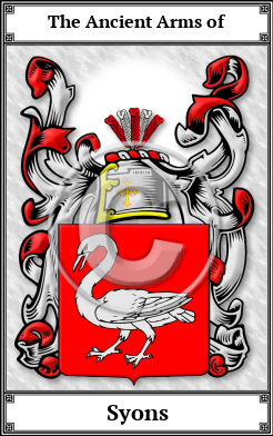 Syons Family Crest Download (JPG) Book Plated - 600 DPI