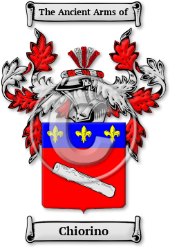 Chiorino Family Crest Download (jpg) Legacy Series - 150 DPI