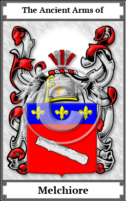Melchiore Family Crest Download (JPG)  Book Plated - 150 DPI