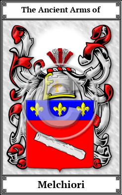 Melchiori Family Crest Download (JPG)  Book Plated - 150 DPI