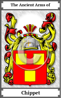 Chippet Family Crest Download (JPG)  Book Plated - 150 DPI
