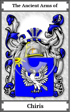 Chiris Family Crest Download (JPG)  Book Plated - 150 DPI