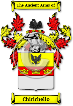 Chirichello Family Crest Download (jpg) Legacy Series - 150 DPI