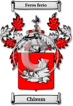 Chisum Family Crest Download (jpg) Legacy Series - 150 DPI