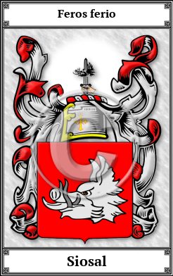 Siosal Family Crest Download (JPG)  Book Plated - 150 DPI