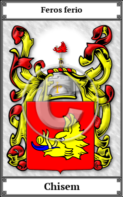 Chisem Family Crest Download (JPG) Book Plated - 600 DPI